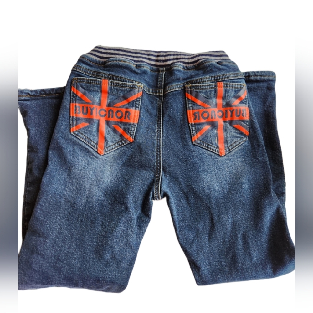 European Boys Jeans B.Y.C.R Fleece lined Size 10 years